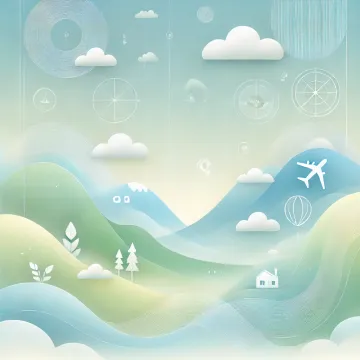 DALL·E 2024 12 30 11.49.09 A unified clean and refreshing travel app background image, with soft sky